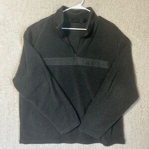 Vintage Bugle Boy Mens 1/4 Zip Fleece Pullover Lined Pockets XL. Outdoor Casual